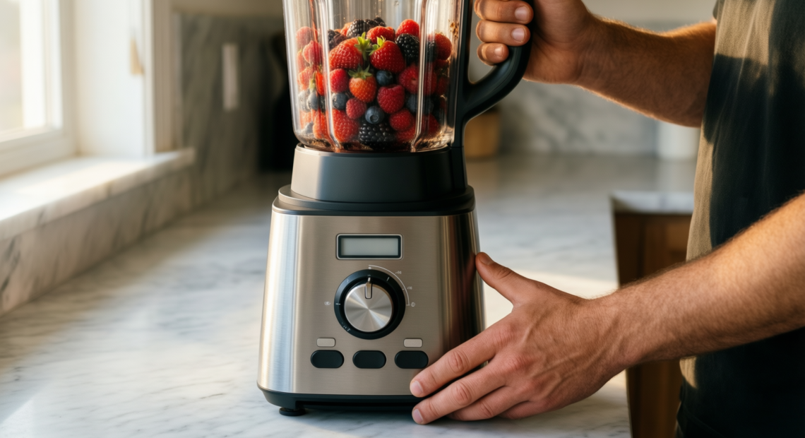 ninja bn495uk blender review — illustrative AI-generated lifestyle image