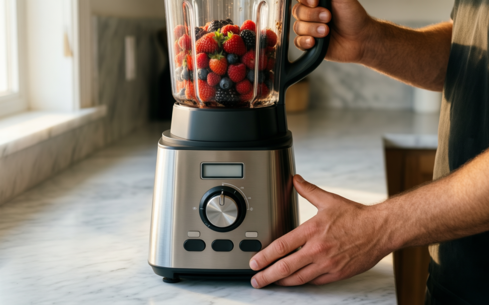 ninja bn495uk blender review — illustrative AI-generated lifestyle image