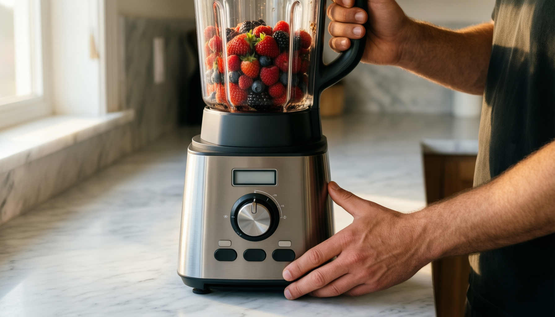 ninja bn495uk blender review — illustrative AI-generated lifestyle image