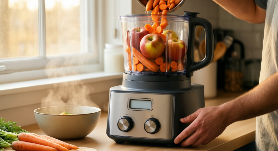 ninja food processor review — illustrative AI-generated lifestyle image