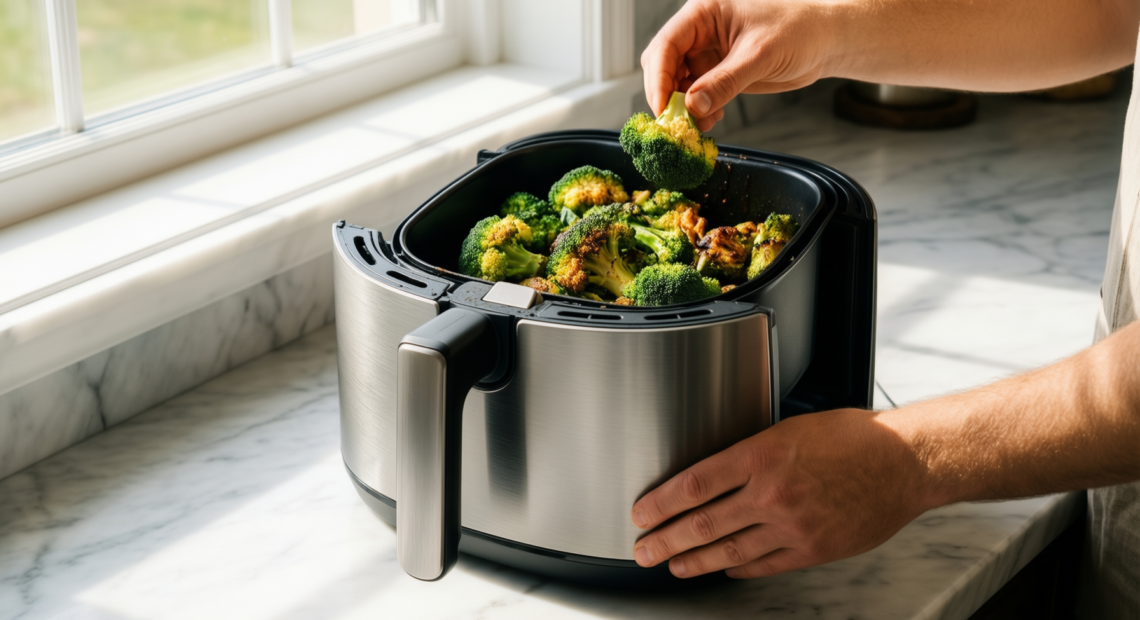 ninja foodi max dual zone air fryer — illustrative AI-generated lifestyle image