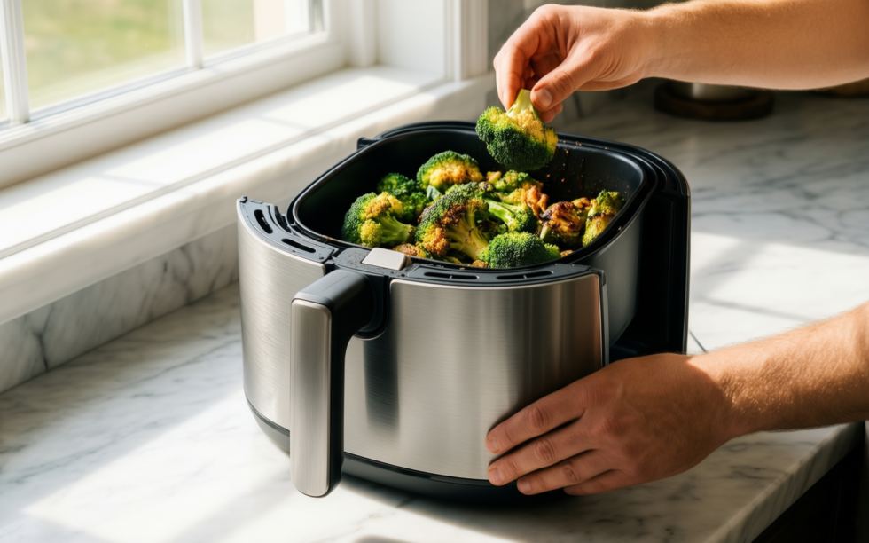 ninja foodi max dual zone air fryer — illustrative AI-generated lifestyle image