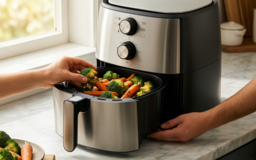 ninja foodi max dual zone air fryer uk — illustrative AI-generated lifestyle image