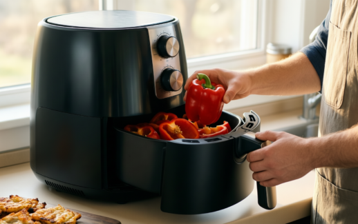 ninja foodi max health grill air fryer — illustrative AI-generated lifestyle image
