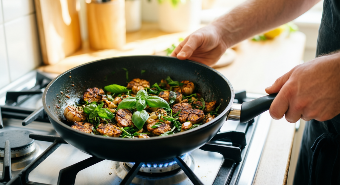 non stick cookware set — illustrative AI-generated lifestyle image