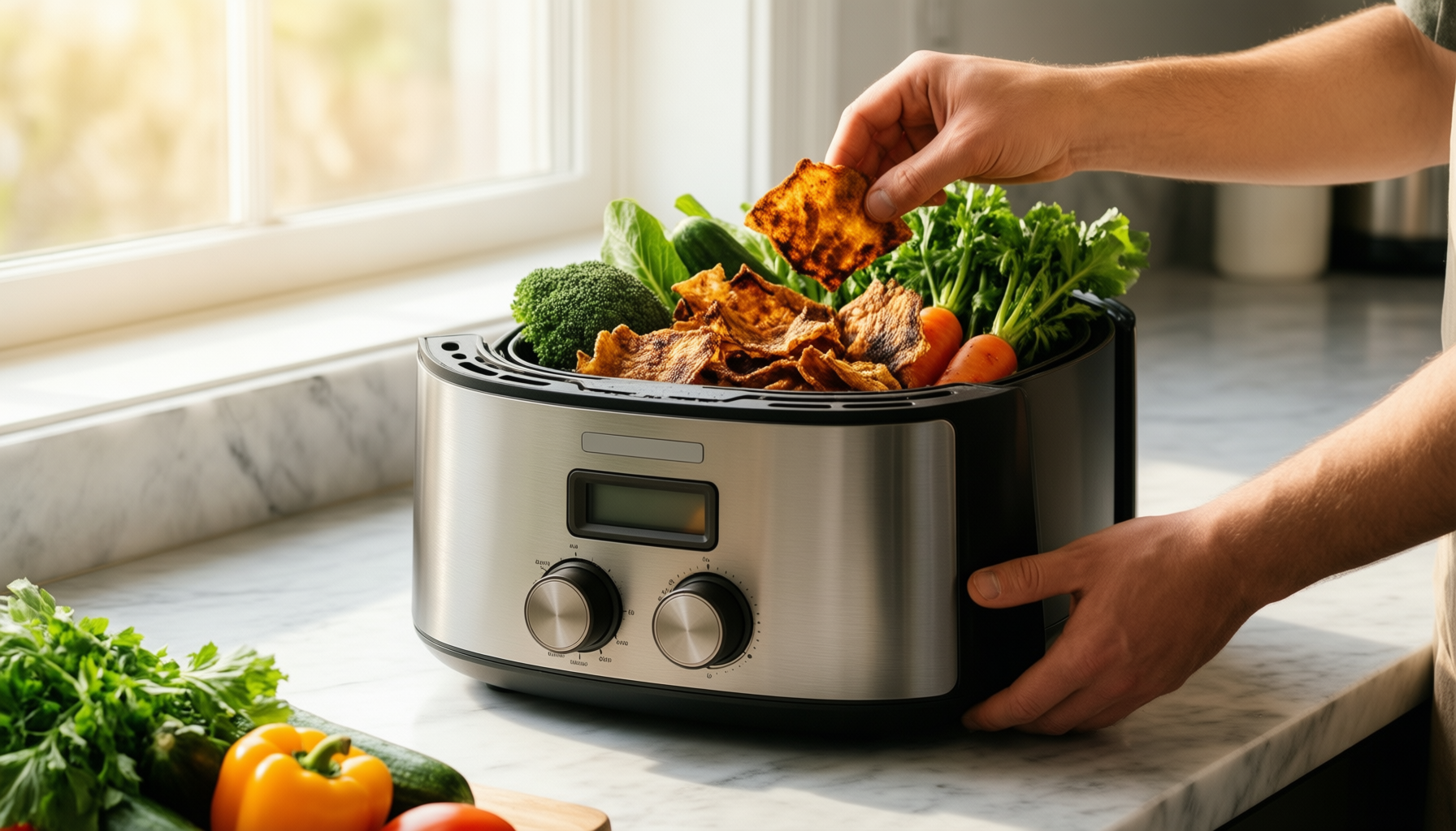 ounin 24l air fryer oven — illustrative AI-generated lifestyle image