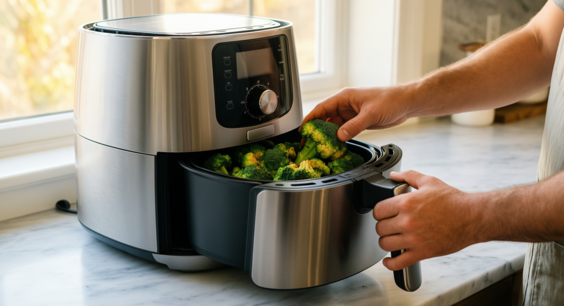 philips airfryer 3000 series dual basket — illustrative AI-generated lifestyle image