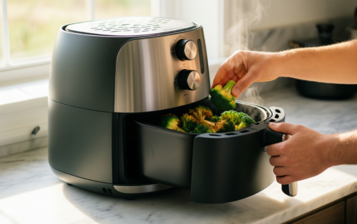 philips airfryer 5000 series dual basket — illustrative AI-generated lifestyle image