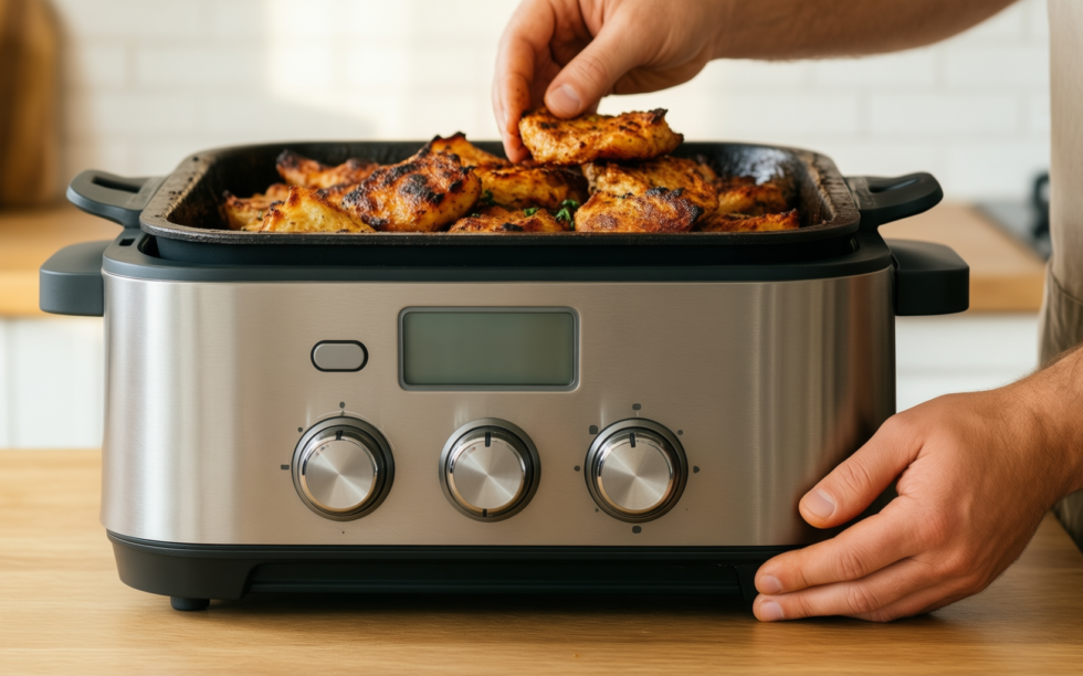 philips dual basket airfryer 3 — illustrative AI-generated lifestyle image