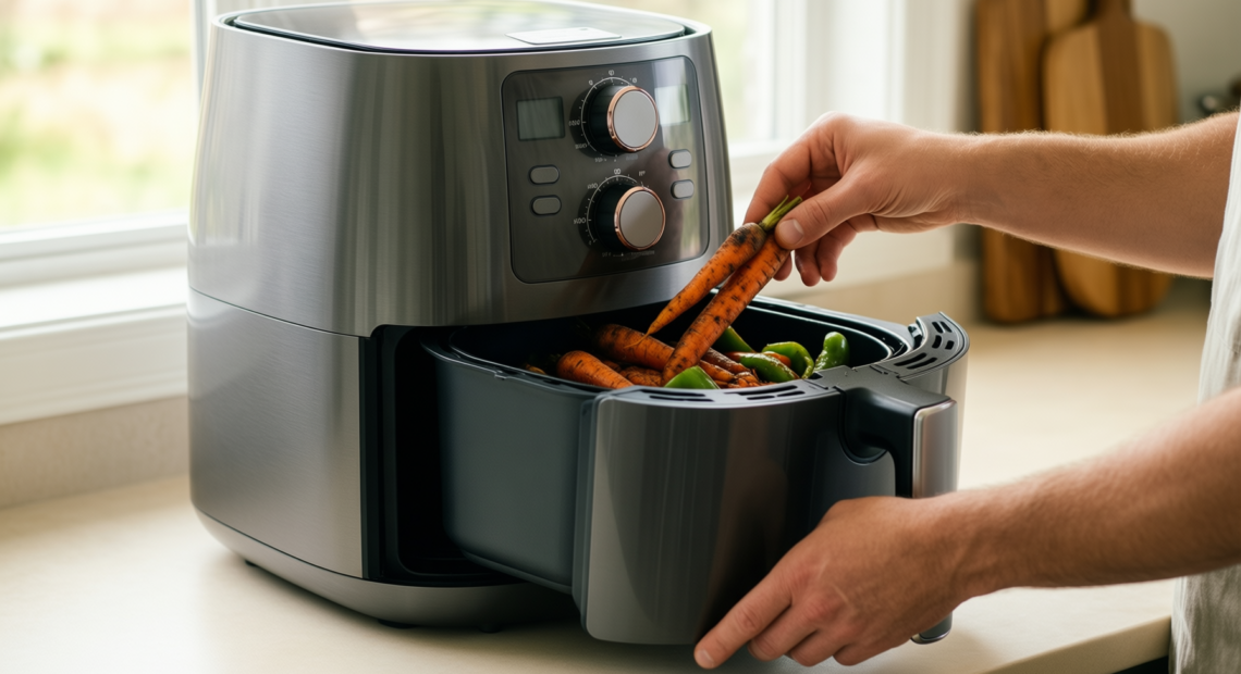russell hobbs 27632 air fryer review — illustrative AI-generated lifestyle image