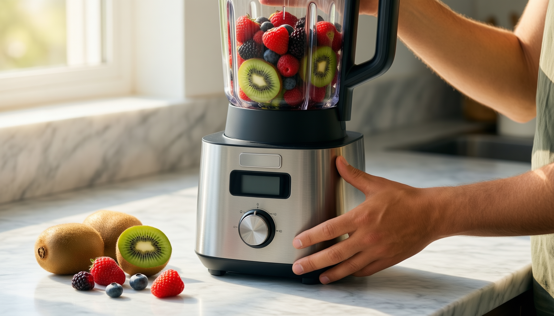 russell hobbs desire jug blender review — illustrative AI-generated lifestyle image