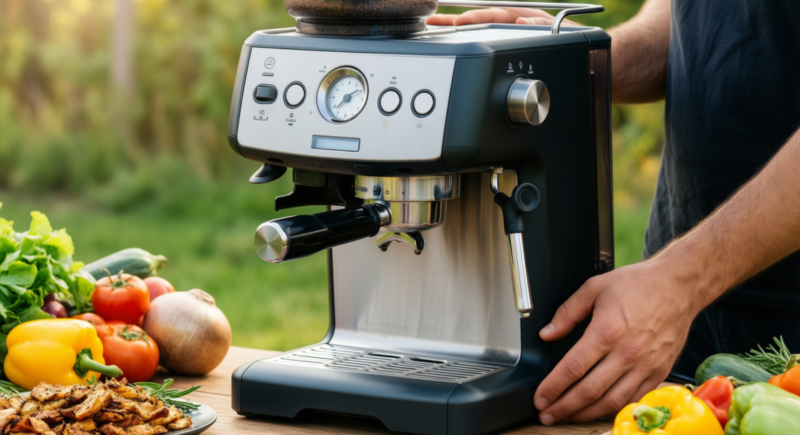 russell hobbs filter coffee machine review — illustrative AI-generated lifestyle image