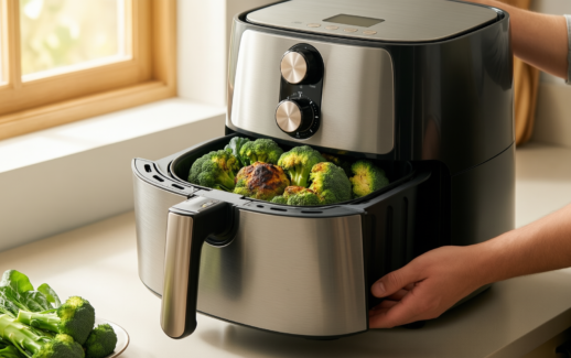 salter crisp go air fryer review — illustrative AI-generated lifestyle image
