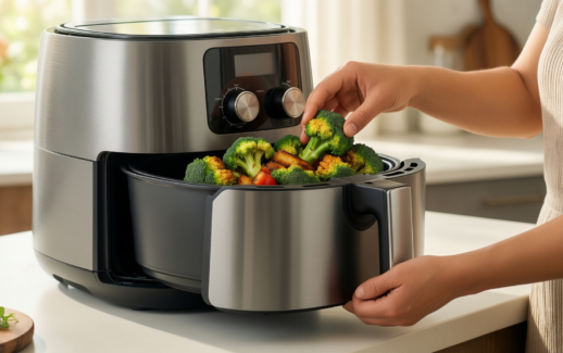 salter dual air fryer review — illustrative AI-generated lifestyle image