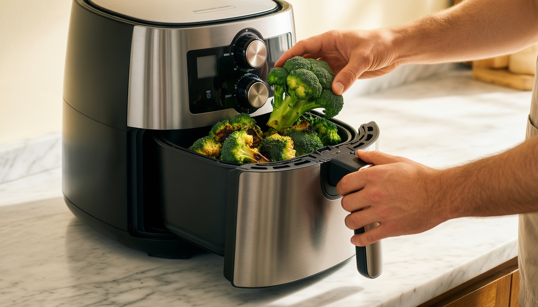 salter ek5196 dual air fryer review — illustrative AI-generated lifestyle image