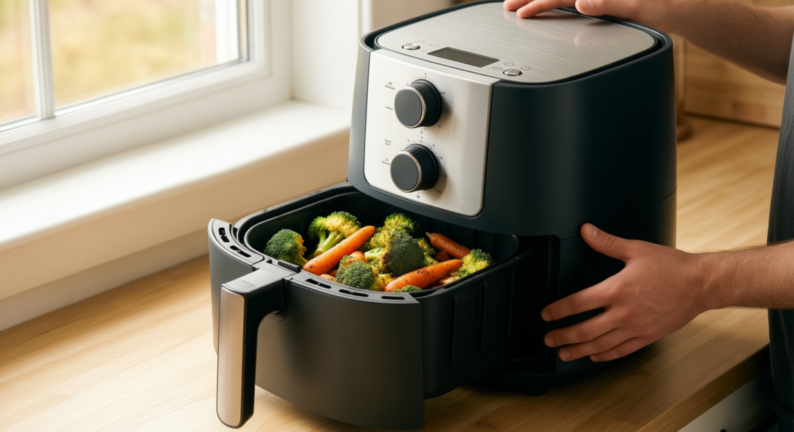 schallen air fryer 17l review — illustrative AI-generated lifestyle image