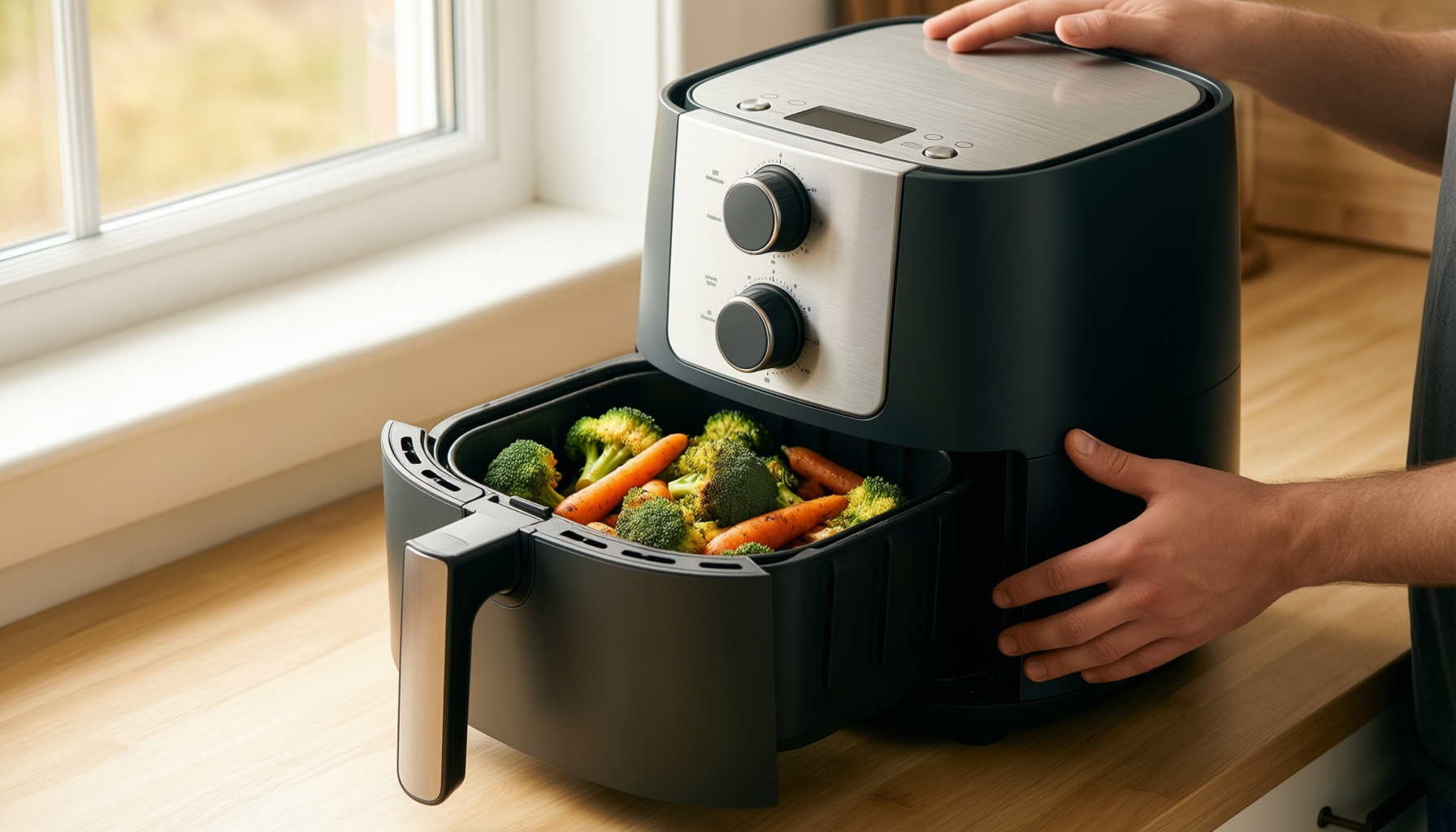 schallen air fryer 17l review — illustrative AI-generated lifestyle image