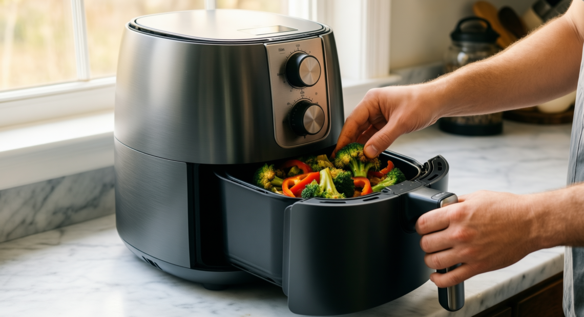 small air fryer 4l — illustrative AI-generated lifestyle image