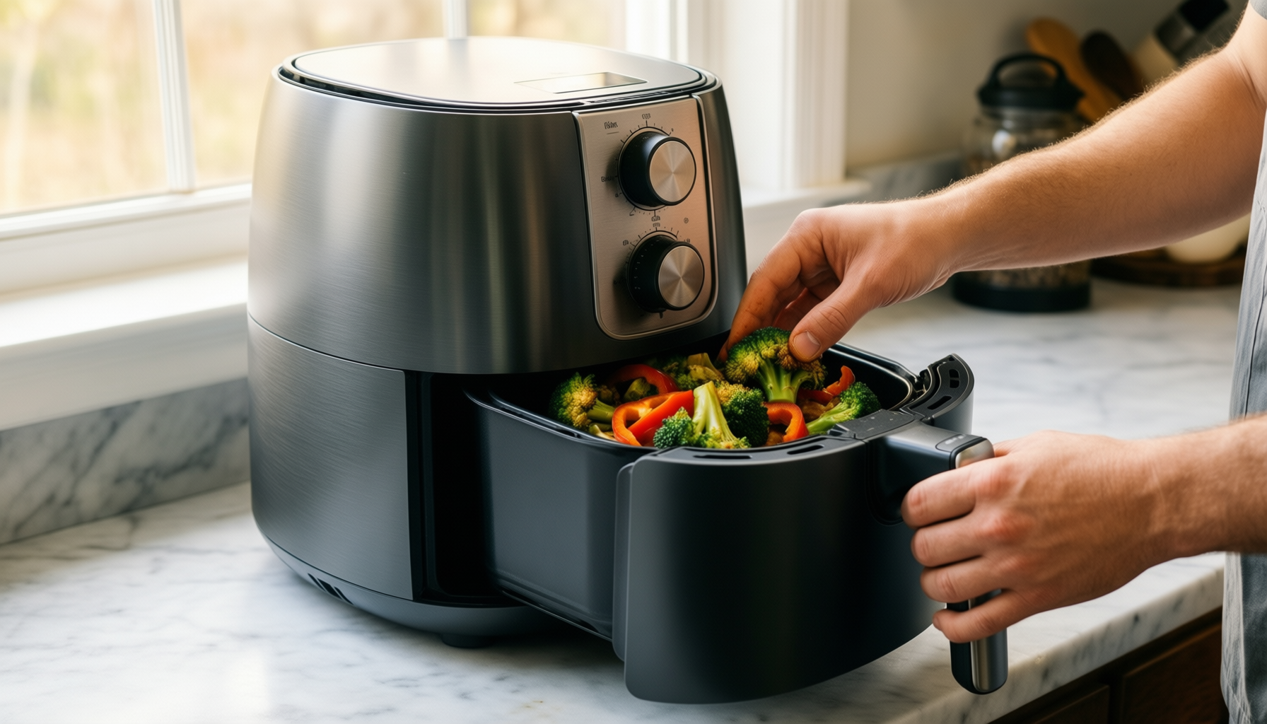 small air fryer 4l — illustrative AI-generated lifestyle image