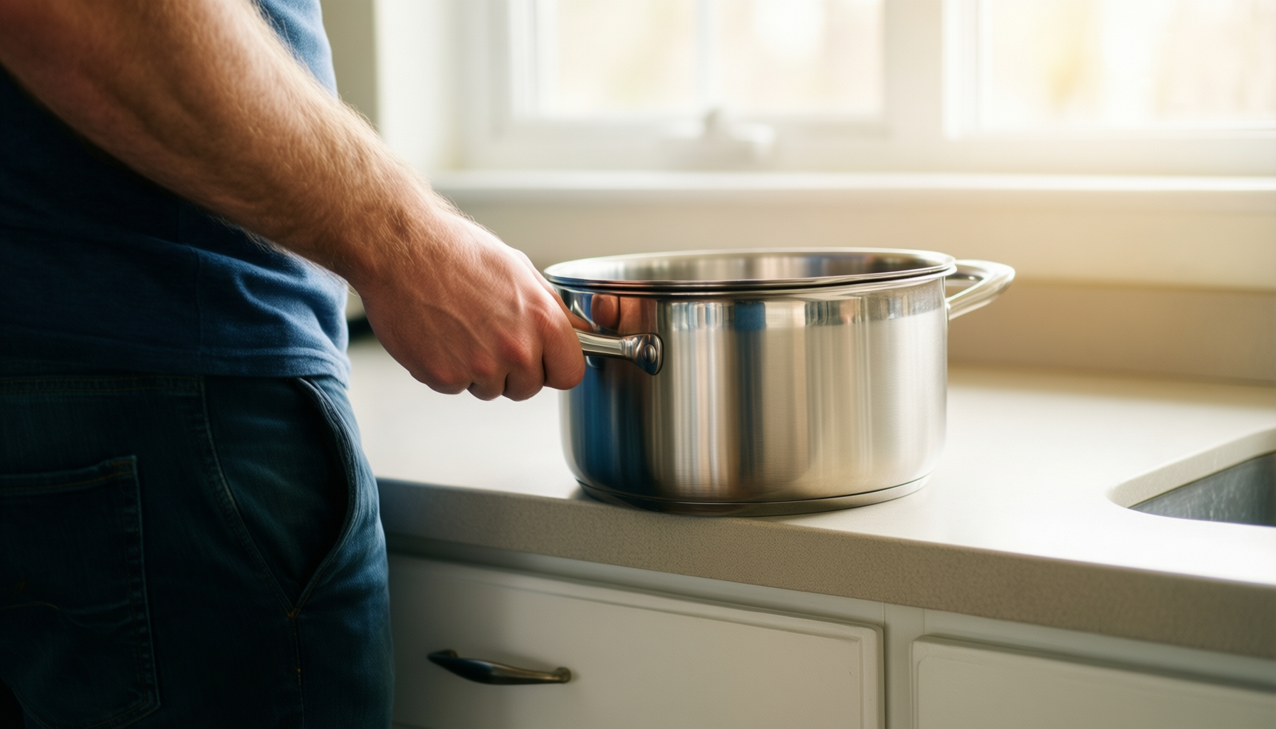 stainless steel stockpot review — illustrative AI-generated lifestyle image