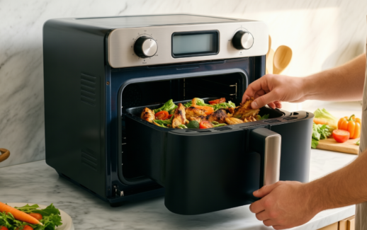 starlyf double door oven air fryer — illustrative AI-generated lifestyle image