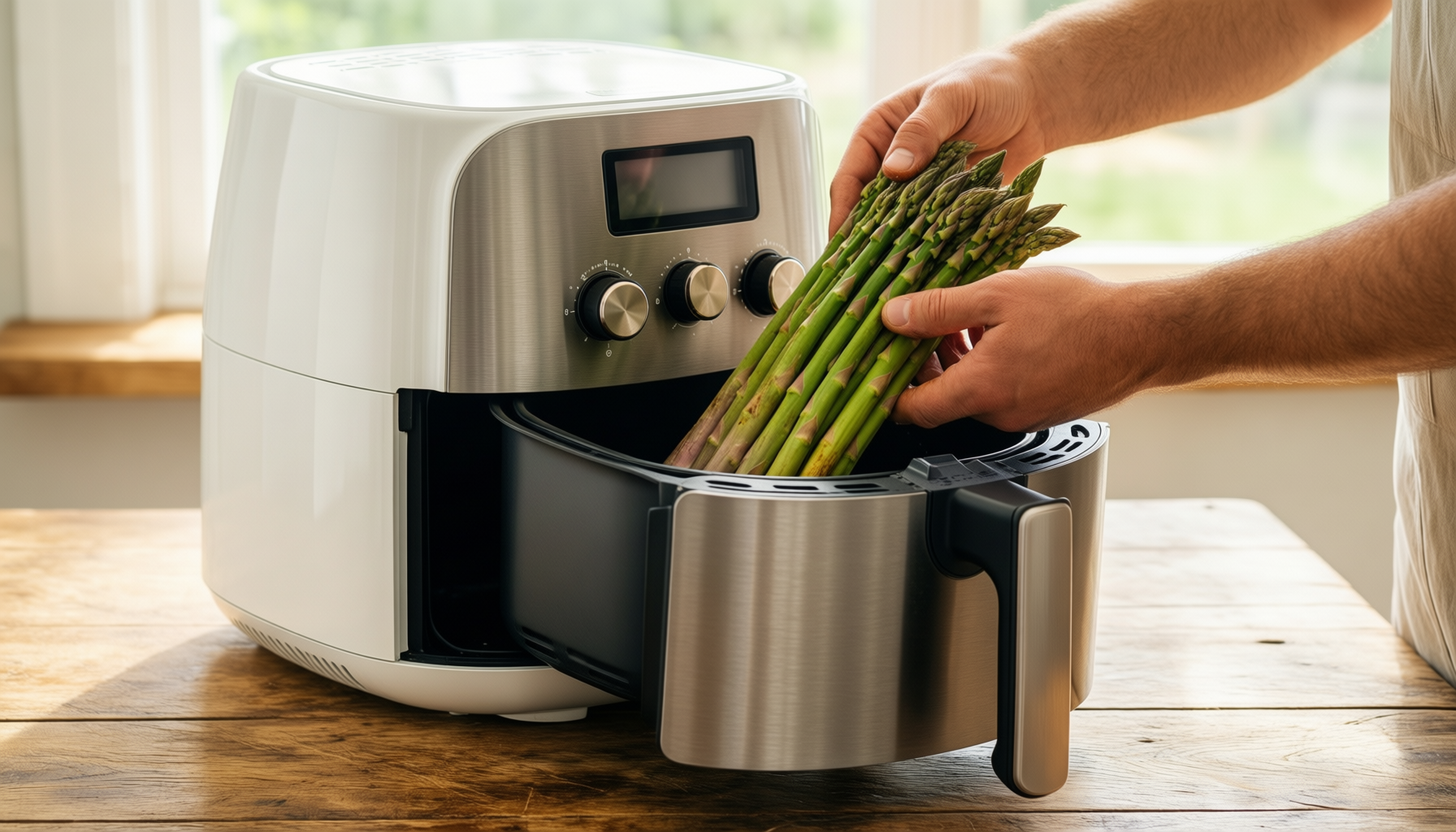 swan 11l twin stack air fryer review — illustrative AI-generated lifestyle image