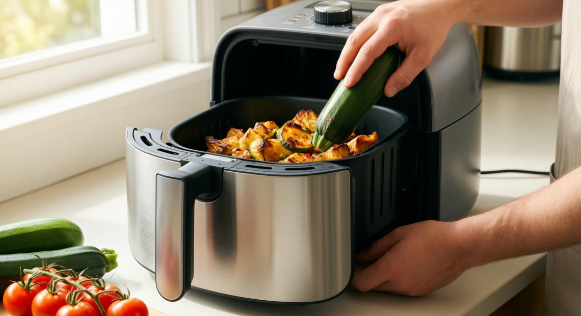 swan sd10519blu air fryer review — illustrative AI-generated lifestyle image