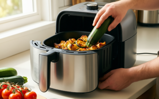 swan sd10519blu air fryer review — illustrative AI-generated lifestyle image