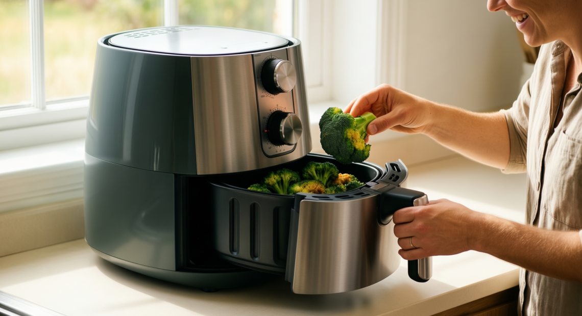 tefal easy fry mega air fryer 7 5l — illustrative AI-generated lifestyle image
