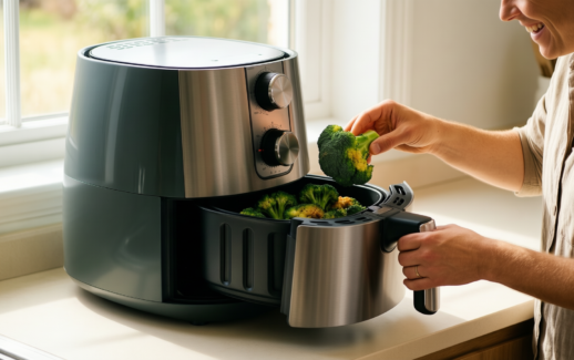 tefal easy fry mega air fryer 7 5l — illustrative AI-generated lifestyle image