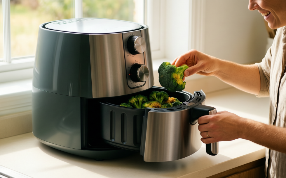 tefal easy fry mega air fryer 7 5l — illustrative AI-generated lifestyle image