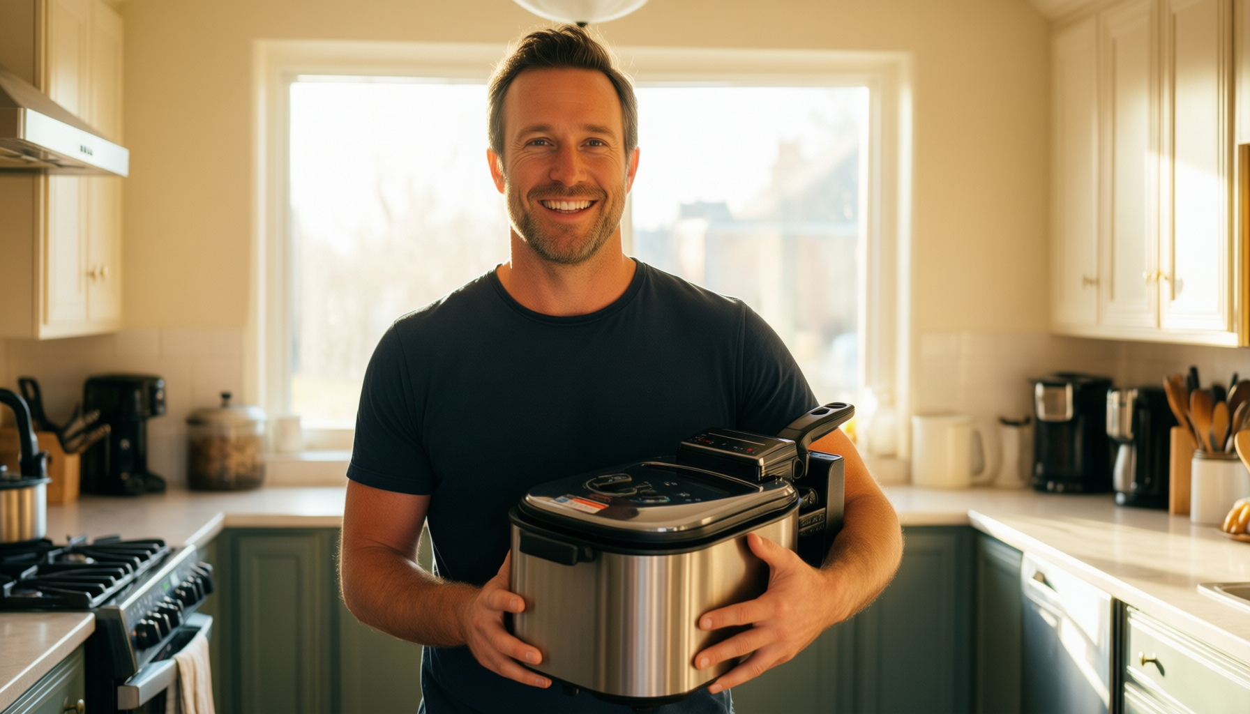 tower deep fat fryer review — illustrative AI-generated lifestyle image