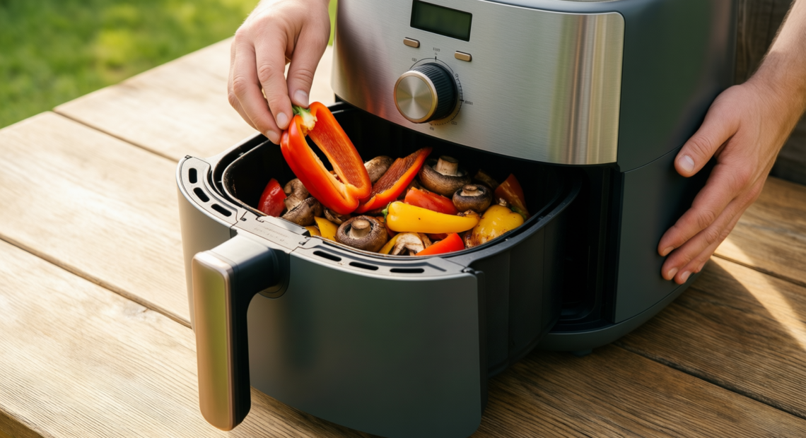 tower vortx air fryer review — illustrative AI-generated lifestyle image