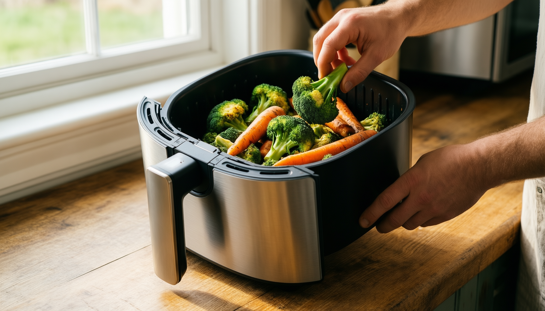 tower vortx xl dual stack air fryer — illustrative AI-generated lifestyle image
