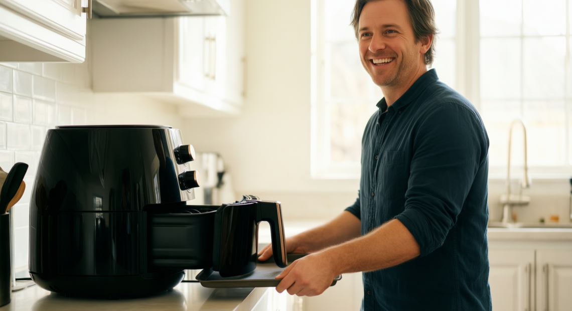 ninja speedi air fryer review — illustrative AI-generated lifestyle image