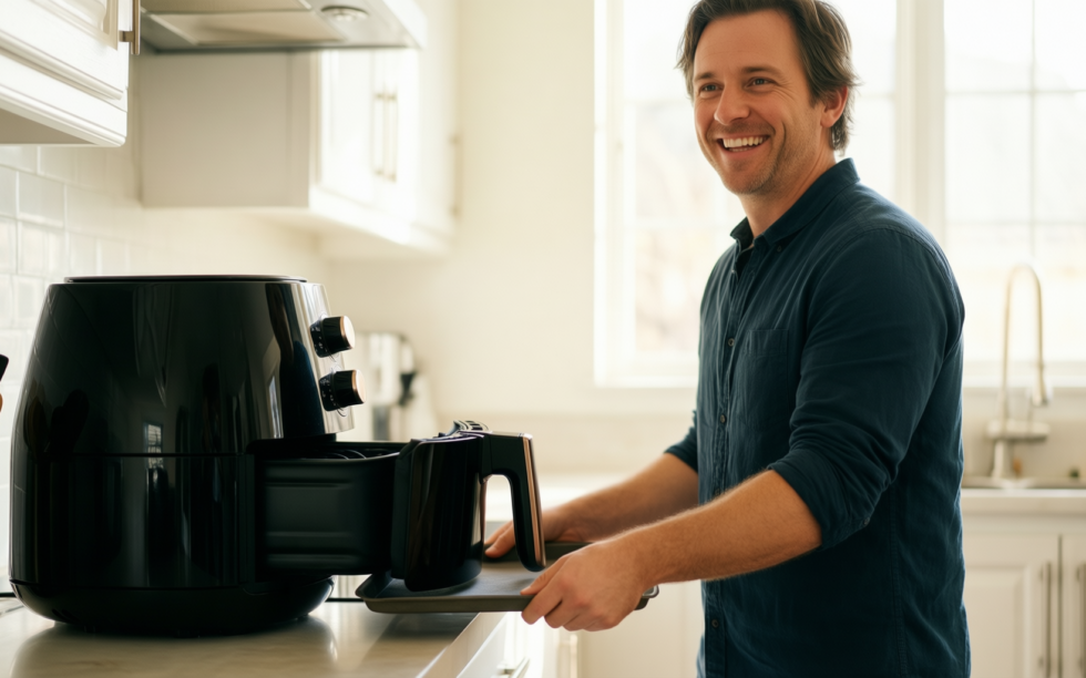 ninja speedi air fryer review — illustrative AI-generated lifestyle image