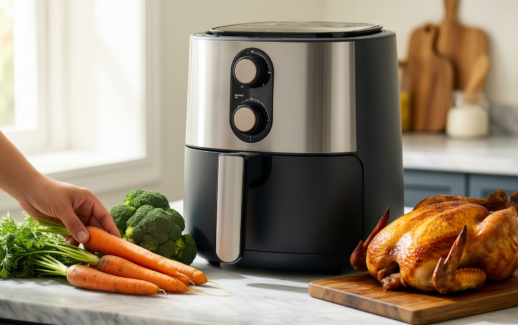 crux 6l digital air fryer review — illustrative AI-generated lifestyle image