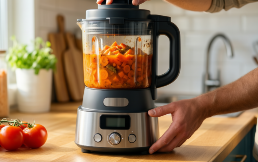 morphy richards soup maker — illustrative AI-generated lifestyle image