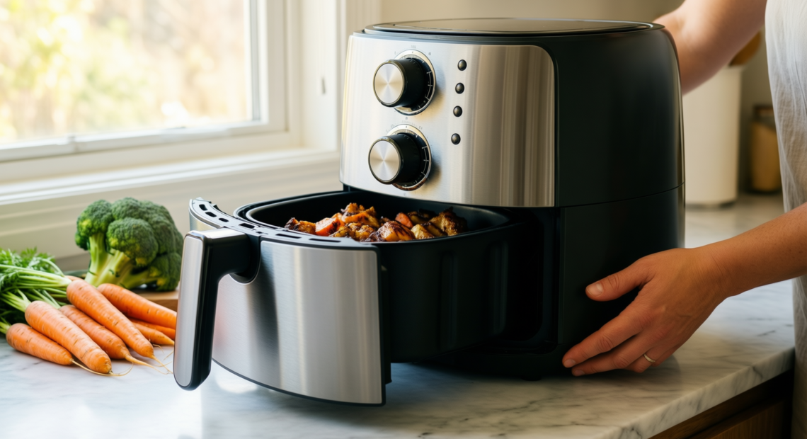 instant pot vortex air fryer review — illustrative AI-generated lifestyle image