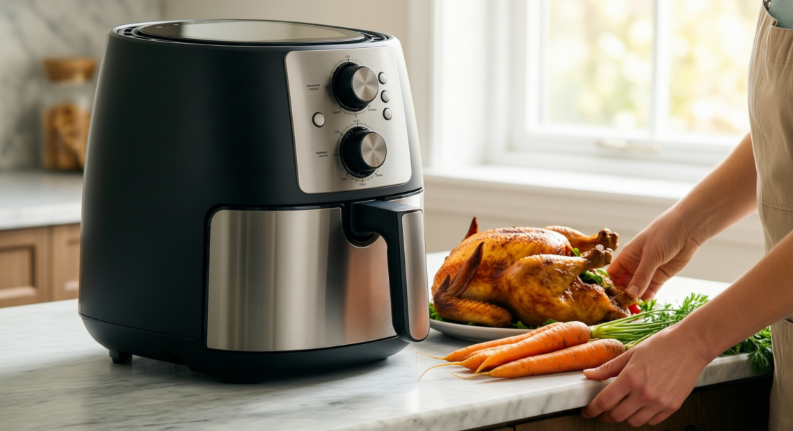 Tefal Easy Fry Air Fryer Oven — illustrative AI-generated lifestyle image