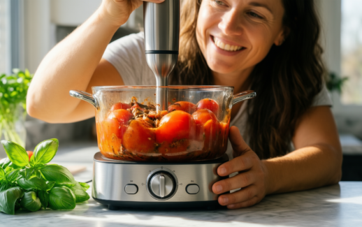 500w commercial immersion blender — illustrative AI-generated lifestyle image