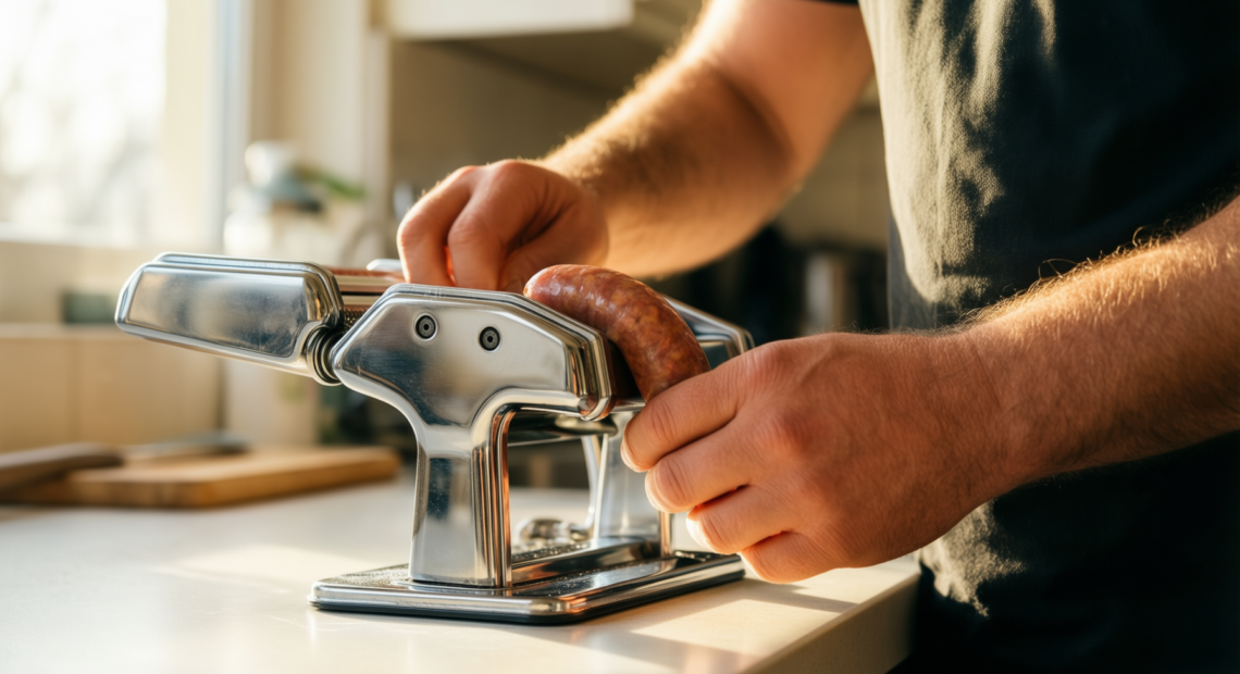 hakka sausage stuffer — illustrative AI-generated lifestyle image