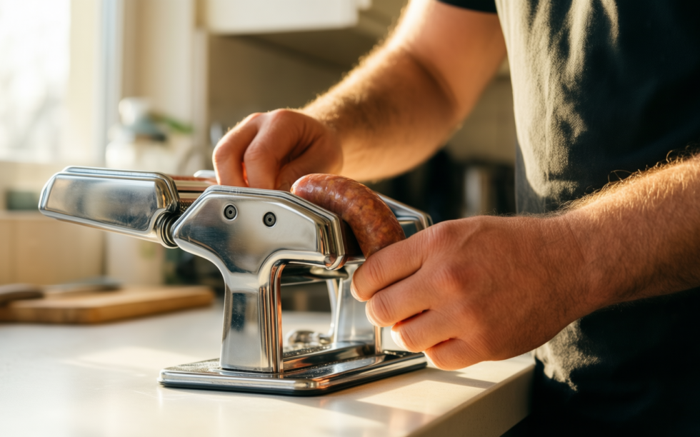 hakka sausage stuffer — illustrative AI-generated lifestyle image