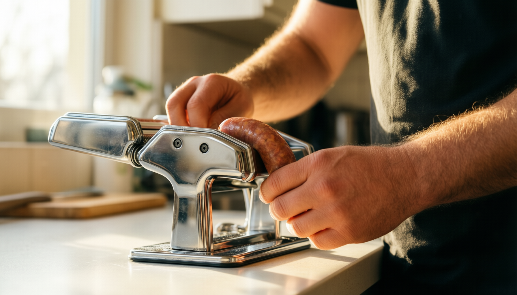 hakka sausage stuffer — illustrative AI-generated lifestyle image