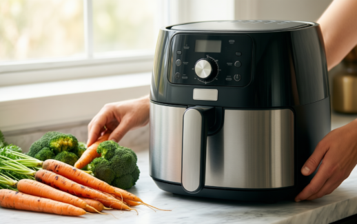 ninja foodi dual zone air fryer — illustrative AI-generated lifestyle image