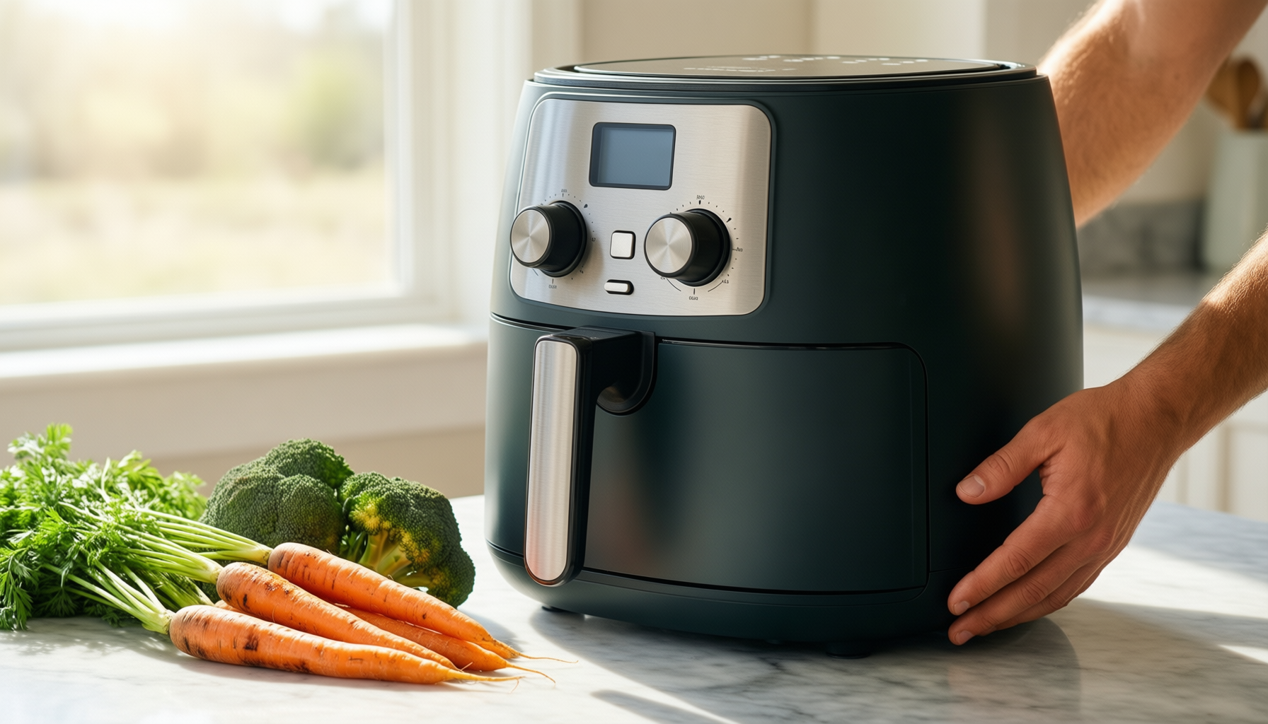 ninja air fryer max pro review — illustrative AI-generated lifestyle image