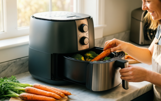 cosori dual air fryer 8.5l review — illustrative AI-generated lifestyle image