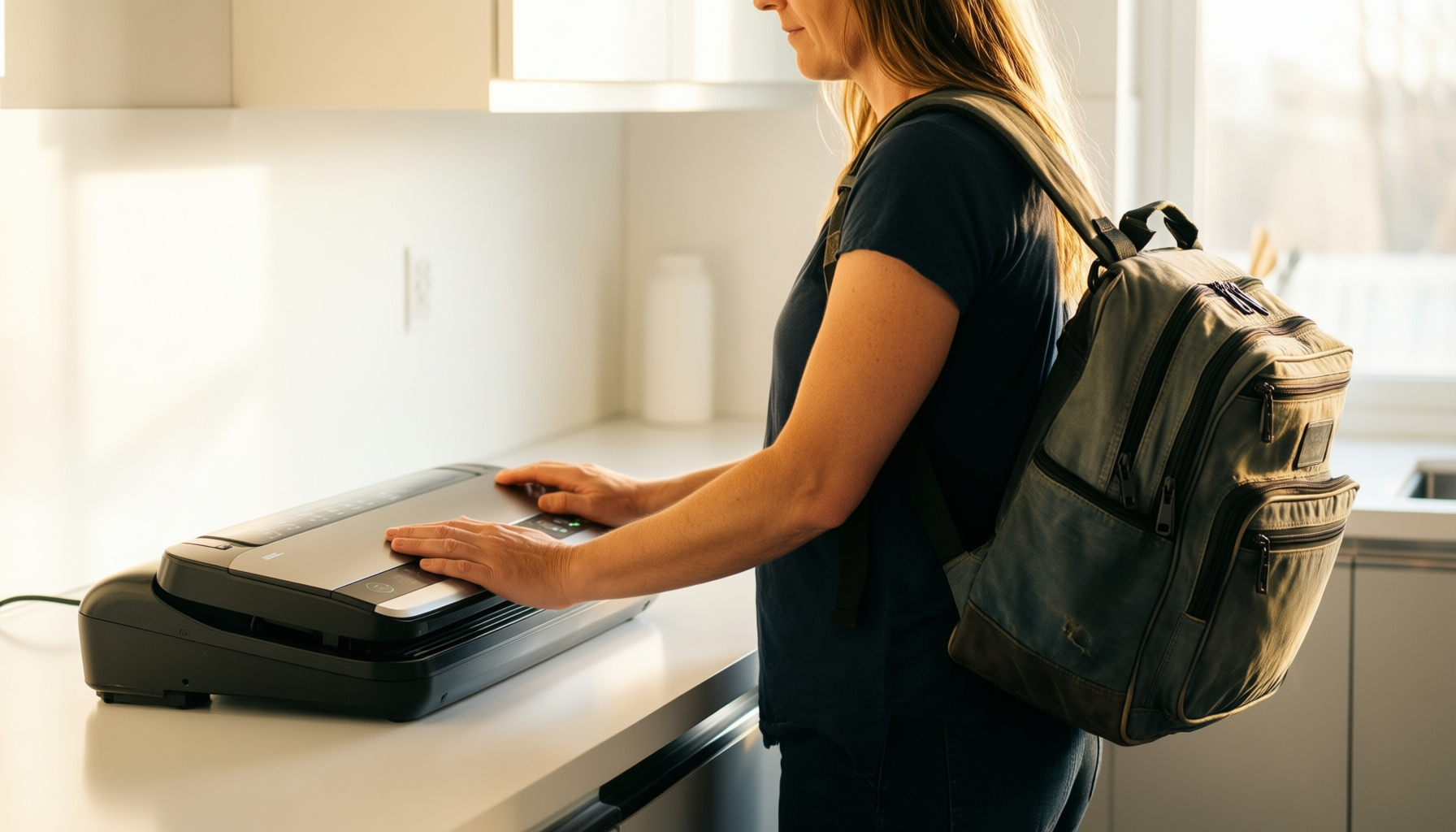 bonsenkitchen vacuum sealer — illustrative AI-generated lifestyle image
