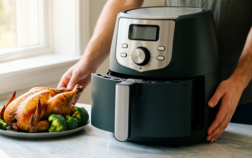russell hobbs 8.3l air fryer review — illustrative AI-generated lifestyle image