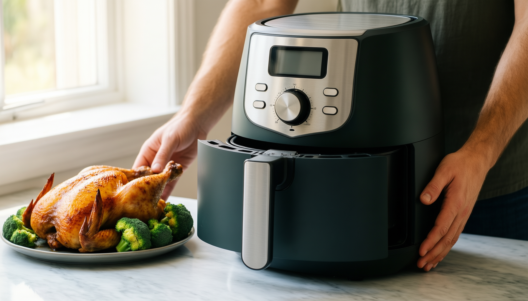 russell hobbs 8.3l air fryer review — illustrative AI-generated lifestyle image